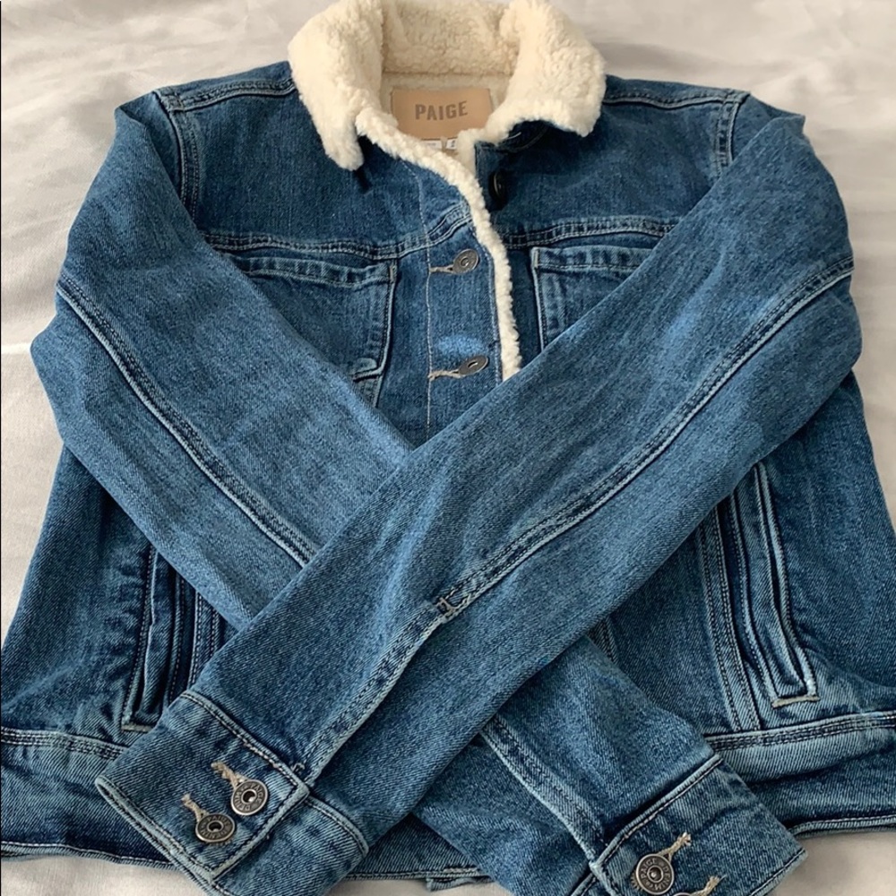 Paige shearling lined Jean jacket